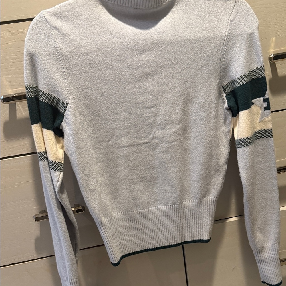 PINK Victoria's Secret Light Blue and Green Apres Ski sweater - Picture 5 of 5